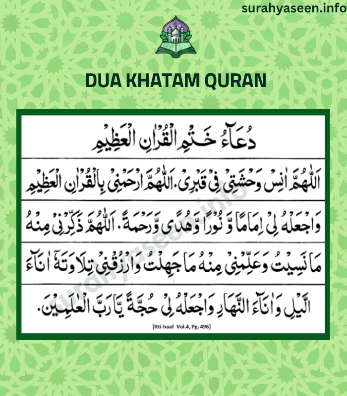 khatmul quran dua pdf free download